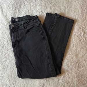 Old Navy Curvy Vintage Slim Straight Leg High-Rise Black Jeans